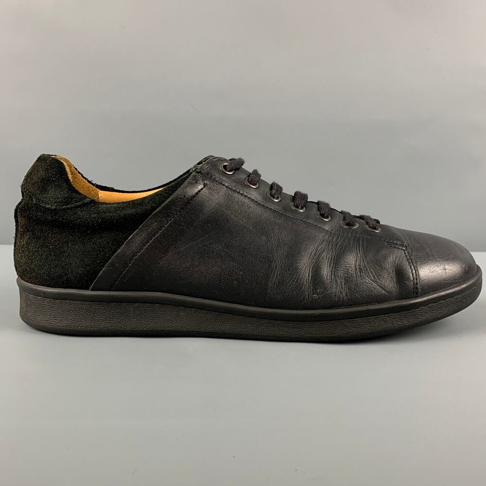 DAMIR DOMA Size 10 Black Leather Sneakers